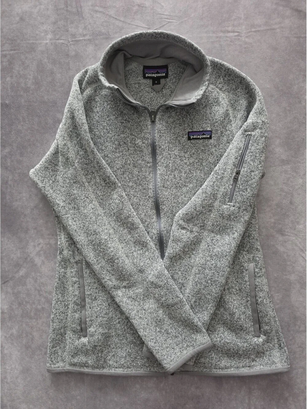 Patagonia Better Sweater Full Zip Fleece Jacket Women's Medium Gray Hiking